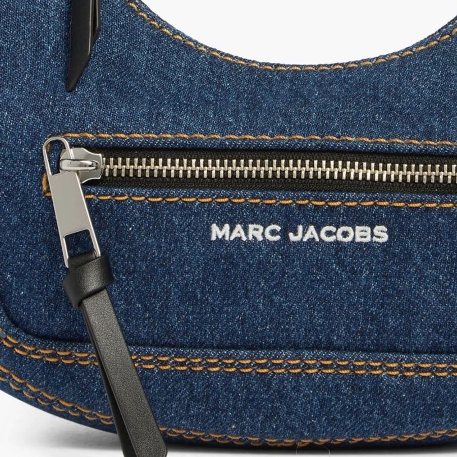 MJ Marc Jacobs 丹寧月牙肩背包 大號 全新(不可議)-4