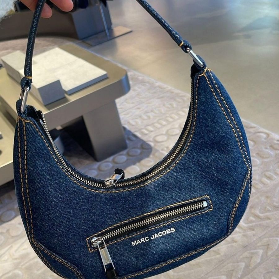 MJ Marc Jacobs 丹寧月牙肩背包 大號 全新(不可議)-9