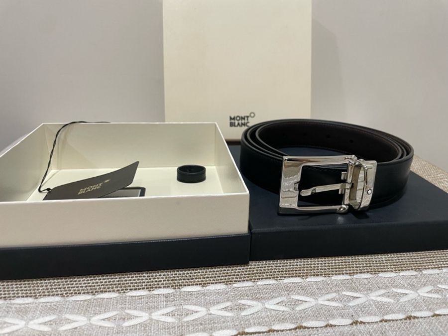 萬寶龍MONT BLANC30mm男用皮帶-0