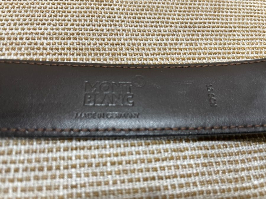 萬寶龍MONT BLANC30mm男用皮帶-6