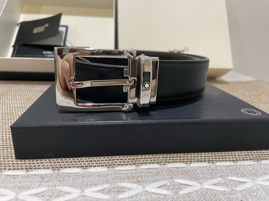 萬寶龍MONT BLANC30mm男用皮帶-10