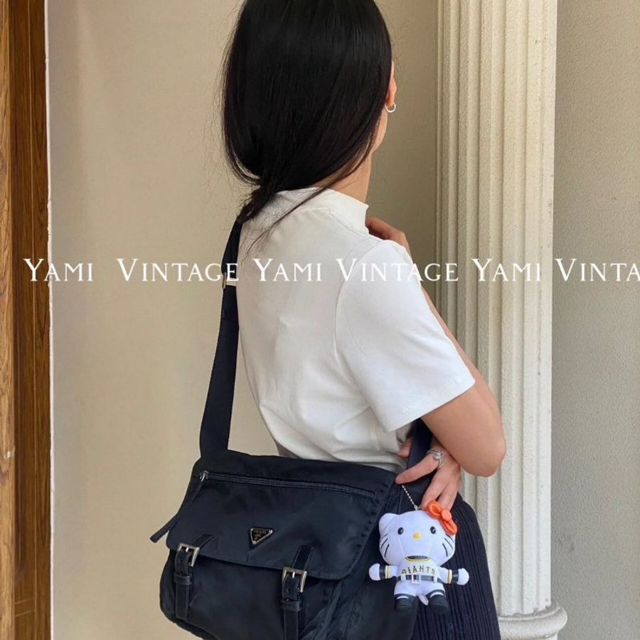 🌷限時出清優惠/🏷Prada.尼龍郵差包 小號-22
