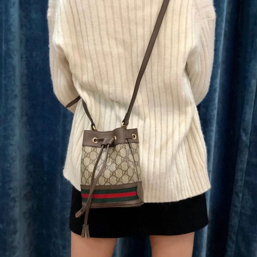 GUCCI Ophidia GG mini bucket 水桶包 550620-5