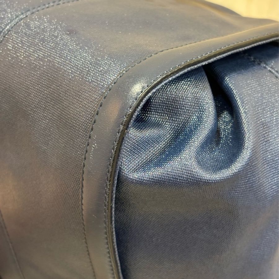 TODS G BAG 藍色防水布 小款 肩背包斜背包手提包-11