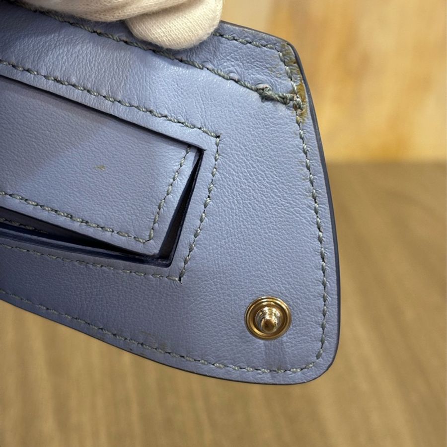 TODS WAVE MINI 水 藍 全皮 豆豆 手提包 肩背包 斜背包 後背包 palm-7