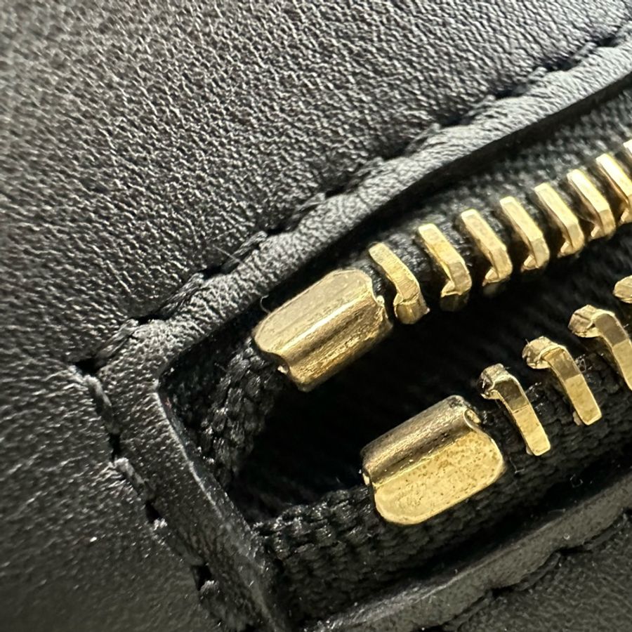 CHANEL 黑金真皮菱格子母沙灘包 Tote Bag 全套有單-13