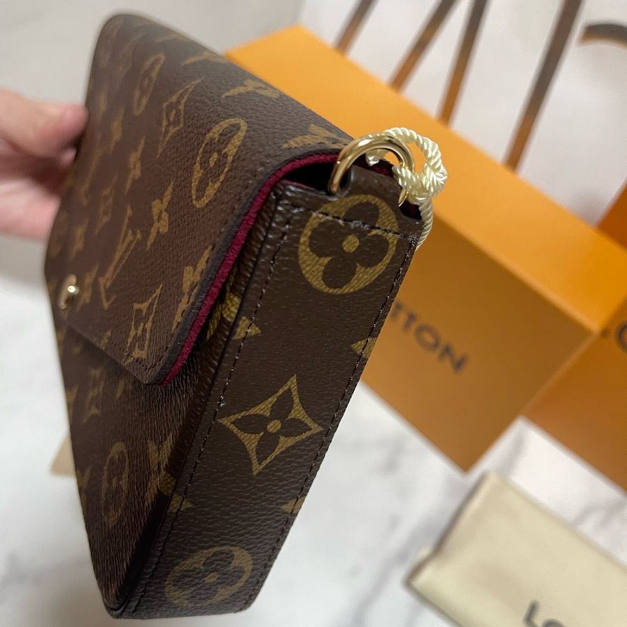 全新 Lv 三合一斜背包 晶片款-10