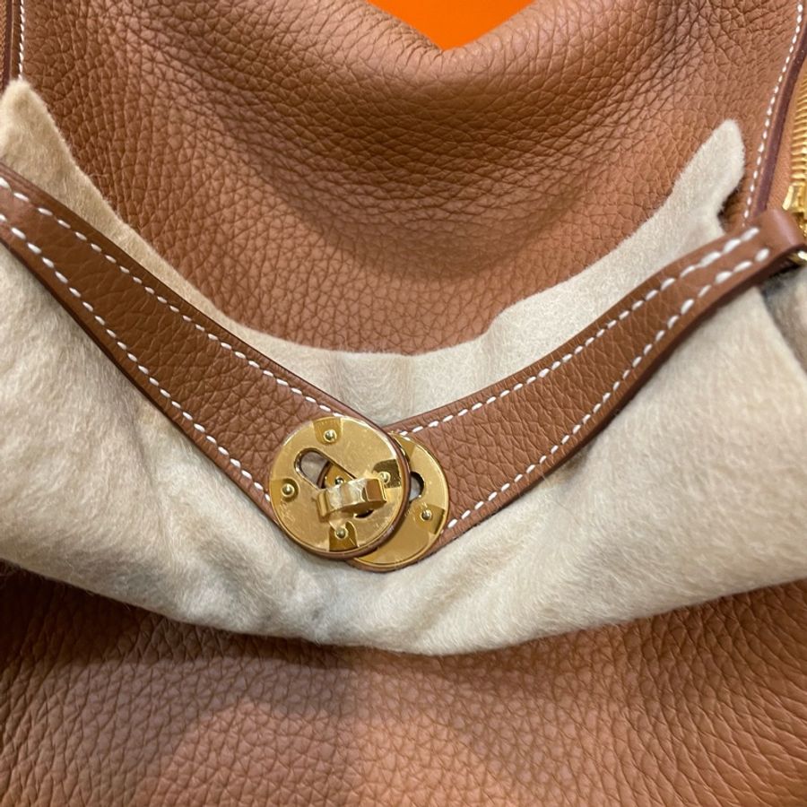全新帶膜 全配🈶️購證🔥#愛馬仕 #W刻 #lindy26 #金棕 金釦 #hermes-7