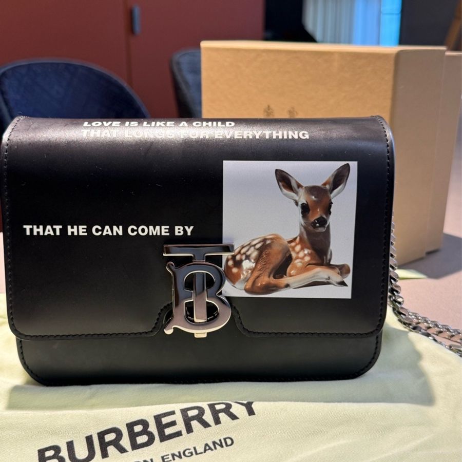 Burberry 黑色小鹿鏈帶包-0