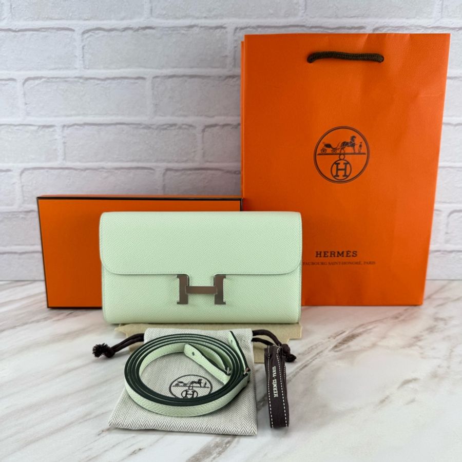 愛馬仕 Hermès Constance To Go OS Vert Fizz 氣泡綠 Epsom 康康 To Go 銀釦-0