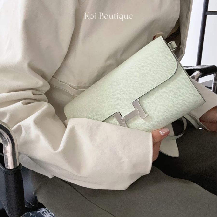 愛馬仕 Hermès Constance To Go OS Vert Fizz 氣泡綠 Epsom 康康 To Go 銀釦-4