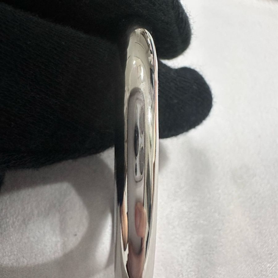 Hermes豬鼻絲巾扣環 銀 Chaine d'Ancre 90絲巾扣-4