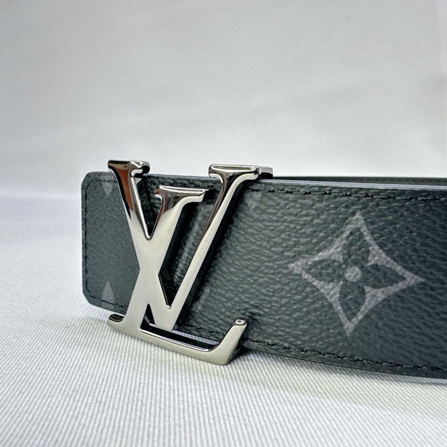 LV 全新Initiales黑老花皮帶-2