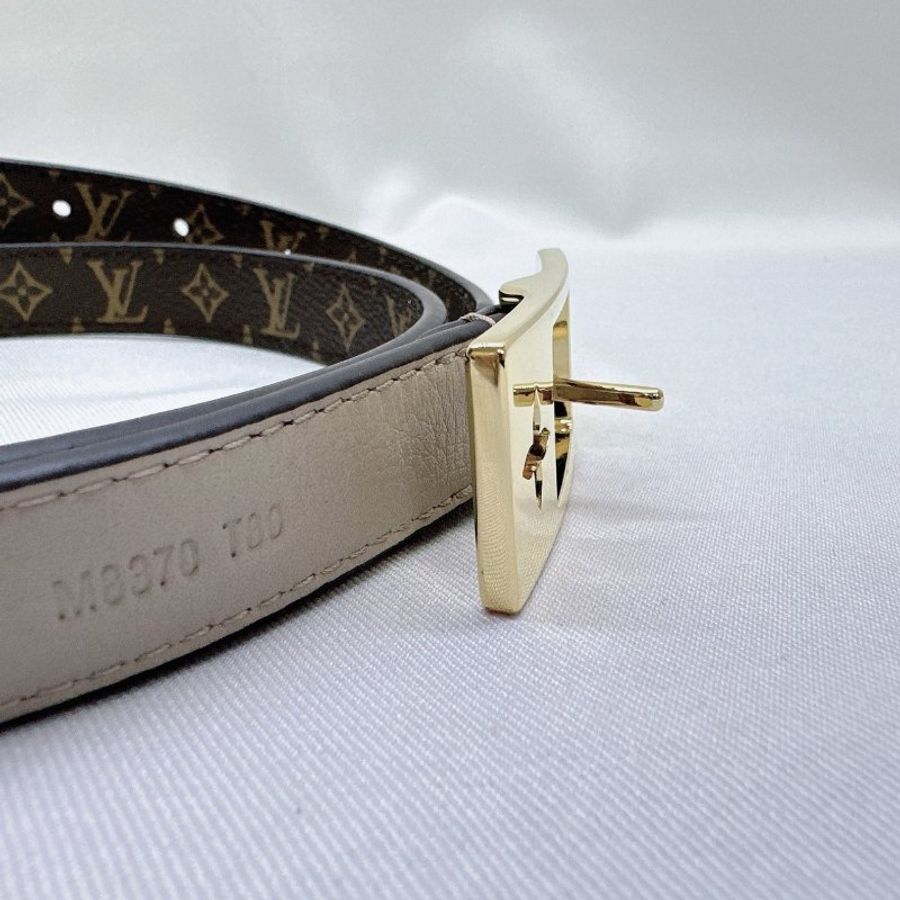 LV Duo皮革拼老花雙面腰帶-2