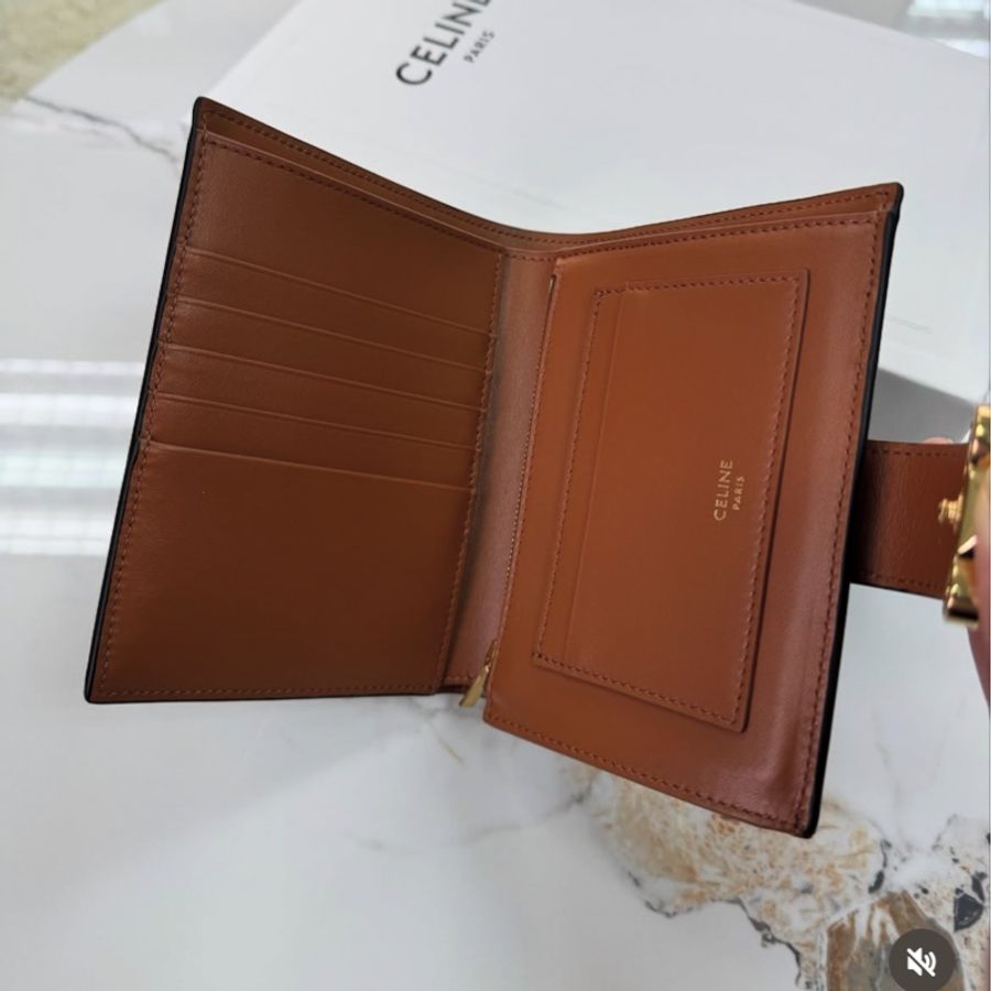 全新‼️Celine Medium Victoire Wallet 10M912 老花 凱旋門 錢包-4