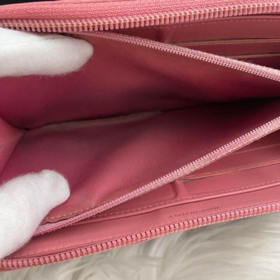 Chanel 稀有粉紅色長夾錢包|少見芭比粉 經典不敗✦fufu style精品✦ 二手香香包|Vintage入門首選 皮夾|錢包|長夾-21