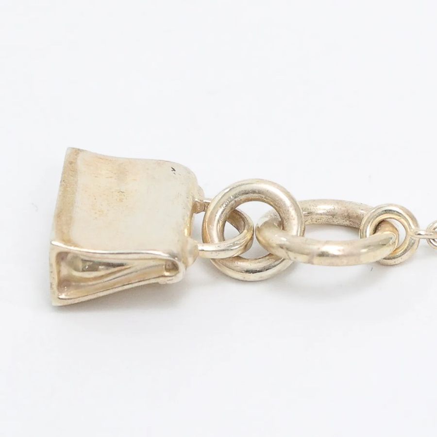 二手HERMES AMULETTES KELLY 純銀吊墜項鍊-7