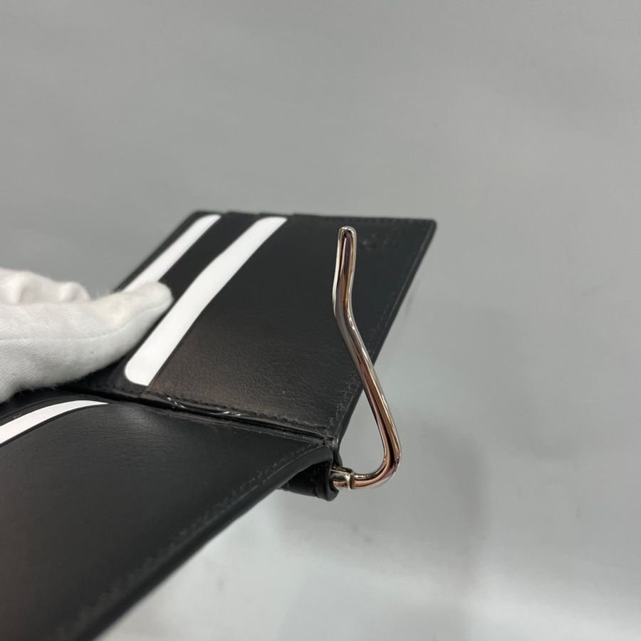 Gucci 544478黑牛皮壓紋對開短夾鈔票夾-8