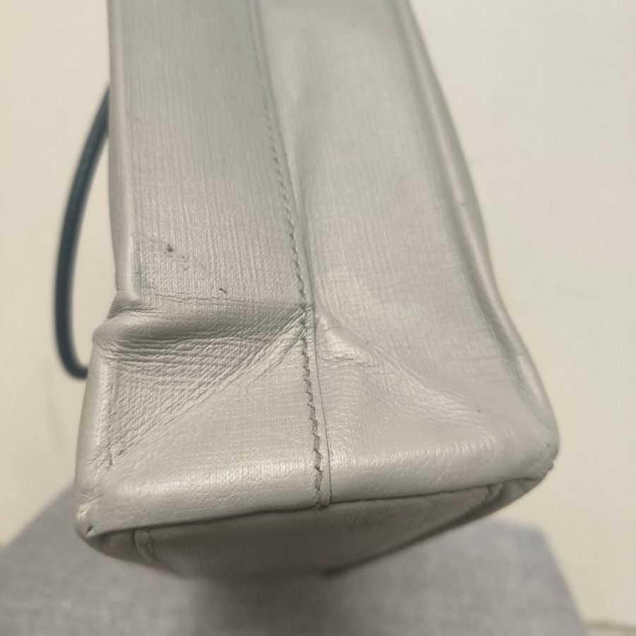 ㊣✨BALENCIAGA✨巴黎世家 灰色 印字 大款 紙袋包 肩背包 側背包 手機包/二手包/二手精品/保證正品-23