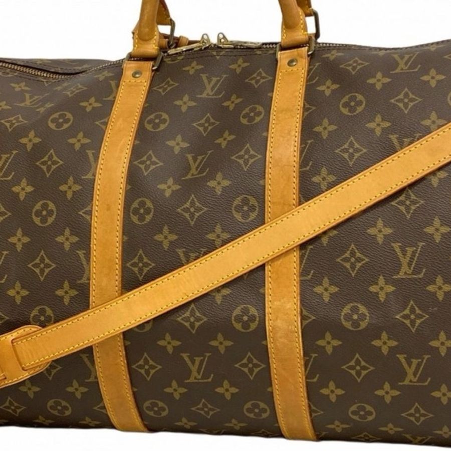 【配件齊全💝】Louis Vuitton Keepall55經典旅行袋|隨身行李✦fufu style 精品✦ 時尚單品|二手名牌包|旅行袋.登機包.旅行包-30