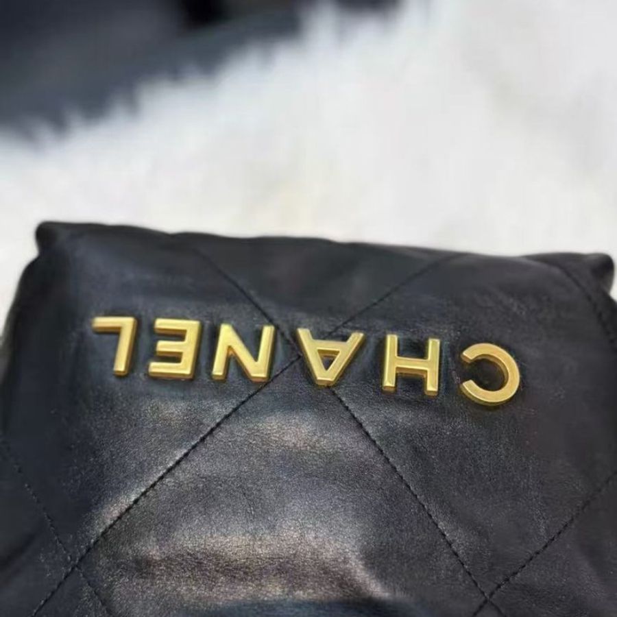 Chanel 22mini bag 黑金垃圾袋 全新可送禮配件盒子塵袋購證芯片-5