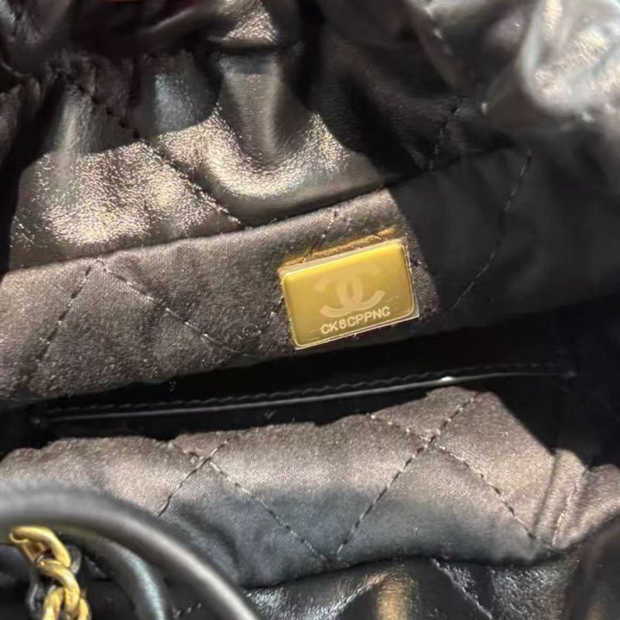 Chanel 22mini bag 黑金垃圾袋 全新可送禮配件盒子塵袋購證芯片-8