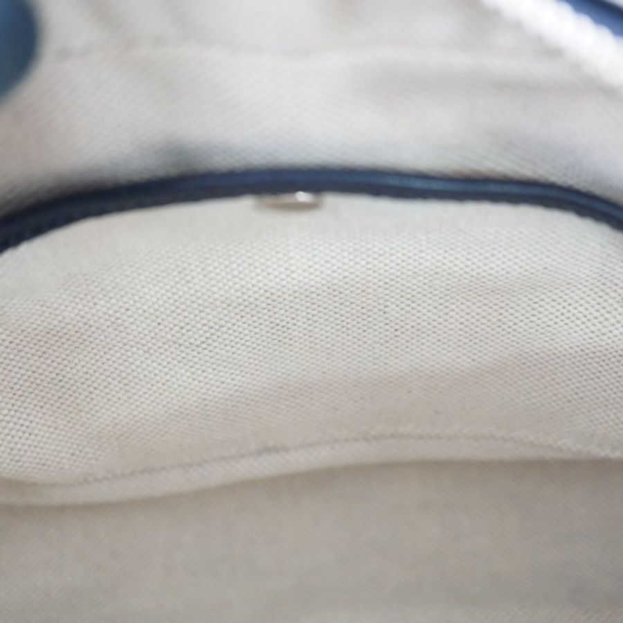 Gucci 658572 INTERLOCKING G 帆布迷你斜背包(藍黑色)(附購證)-13