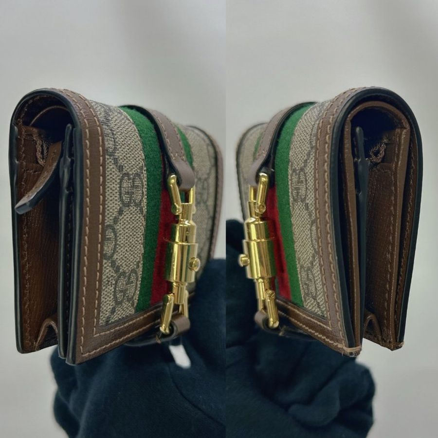 GUCCI Jackie帆布短夾-2