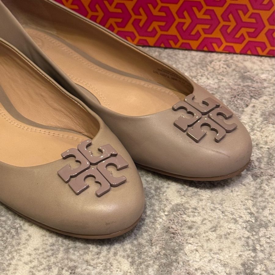 Tory Burch 平底灰色芭蕾舞鞋女鞋-2