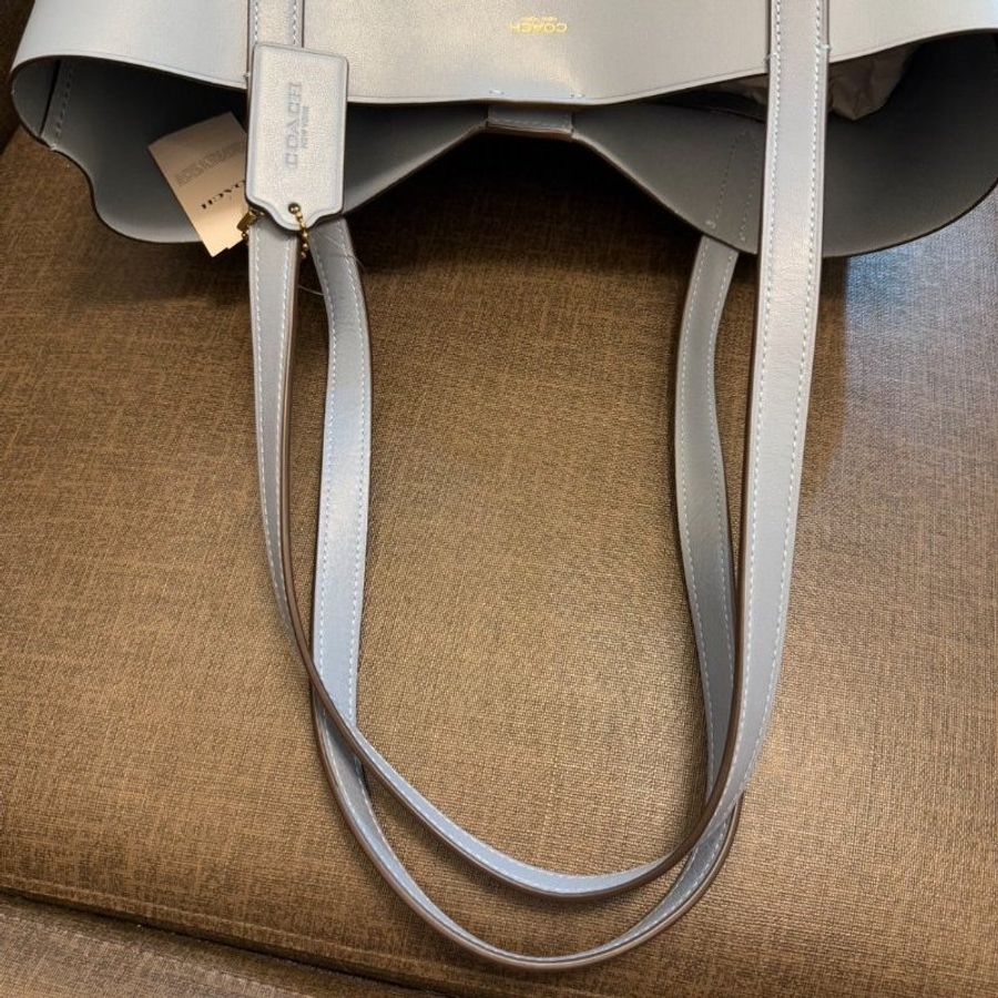 全新 Coach MANHATTAN 藍色 托特包-15