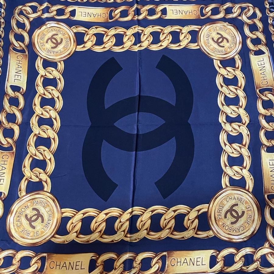 Chanel silk scarf-0