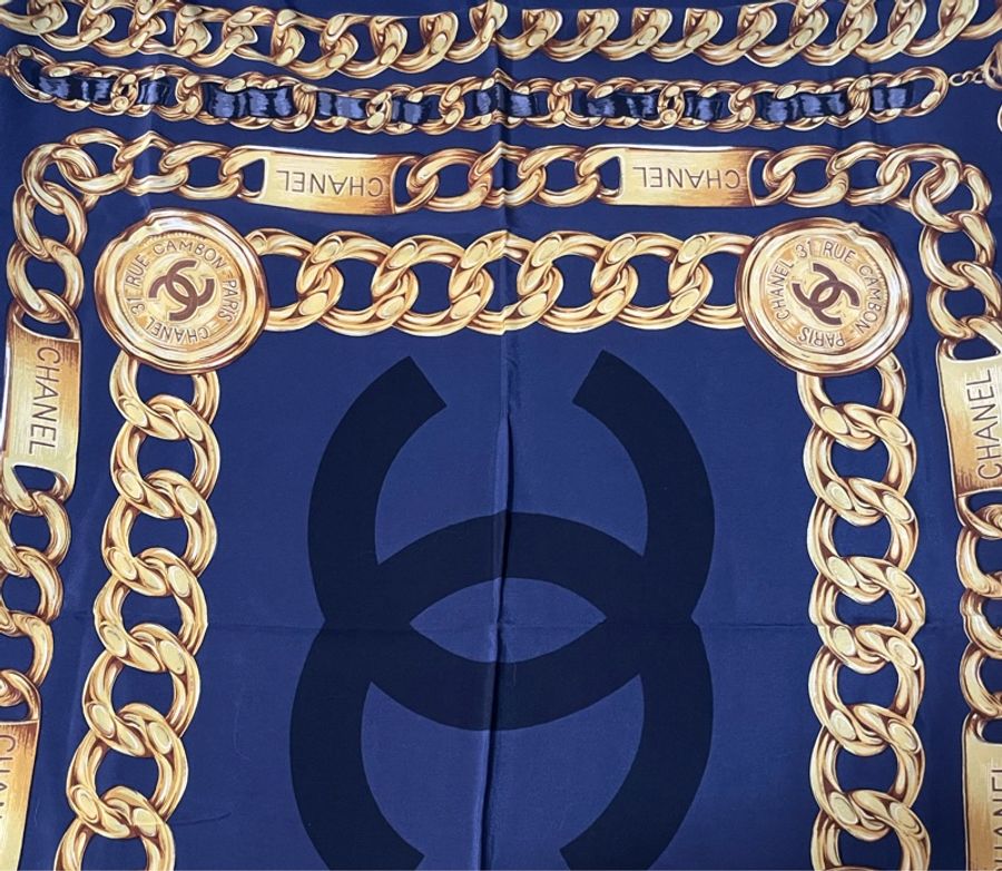 Chanel silk scarf-1