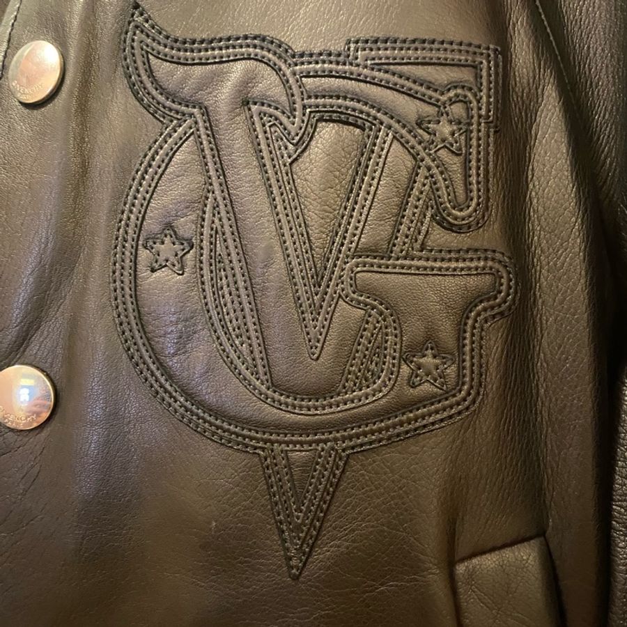 Givenchy black leather bomber jacket 44 皮褸 外套-4