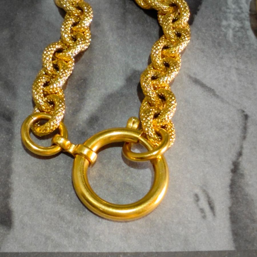 超級好成色 Chanel Vintage熔岩項鍊-11