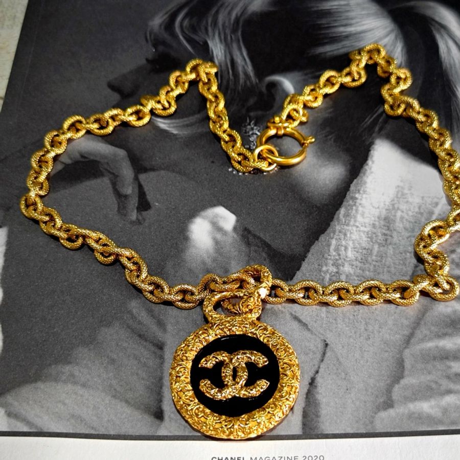 超級好成色 Chanel Vintage熔岩項鍊-12