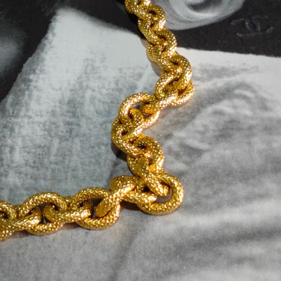 超級好成色 Chanel Vintage熔岩項鍊-14
