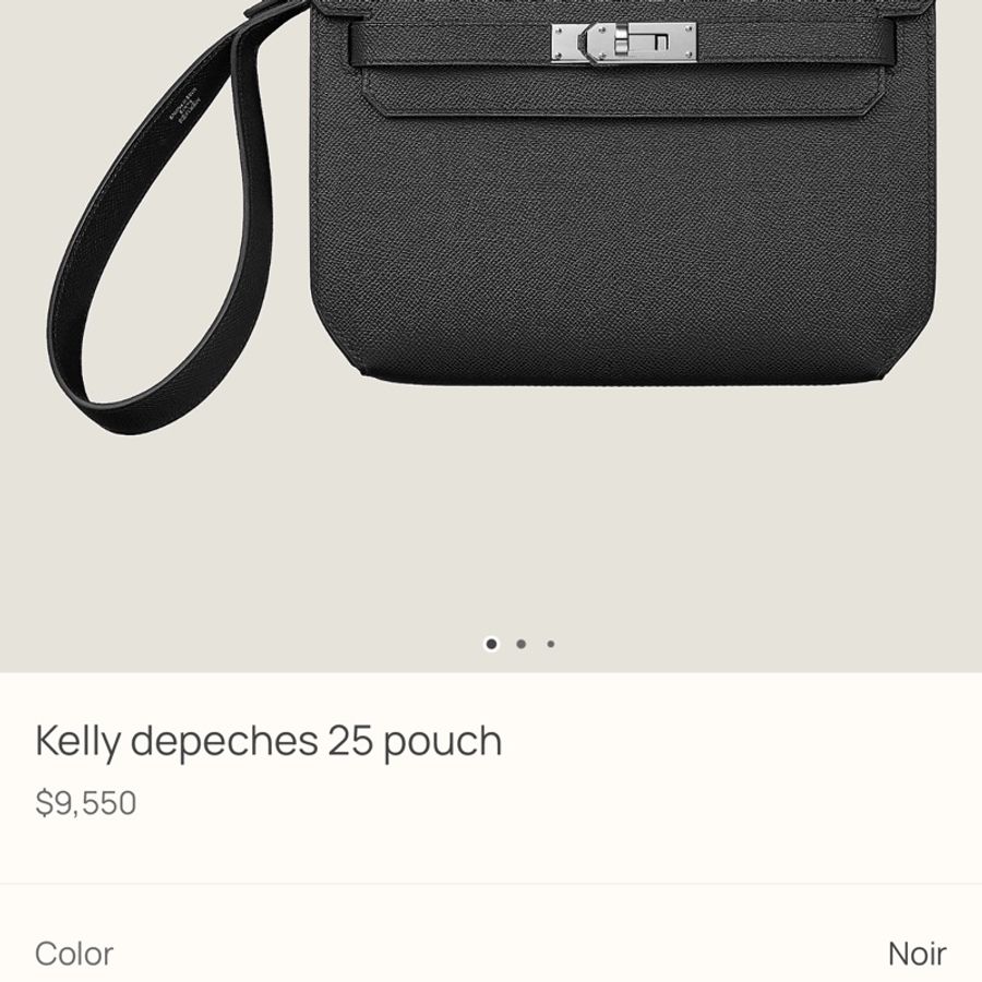 《附購證》稀有|愛馬仕 Kelly Dépêches 25|深藍銀扣 U刻-5