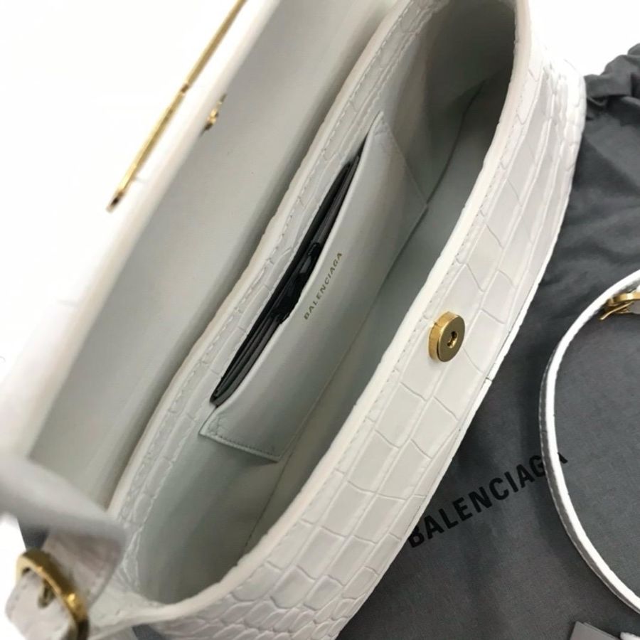 Balenciaga Flap white bag-5