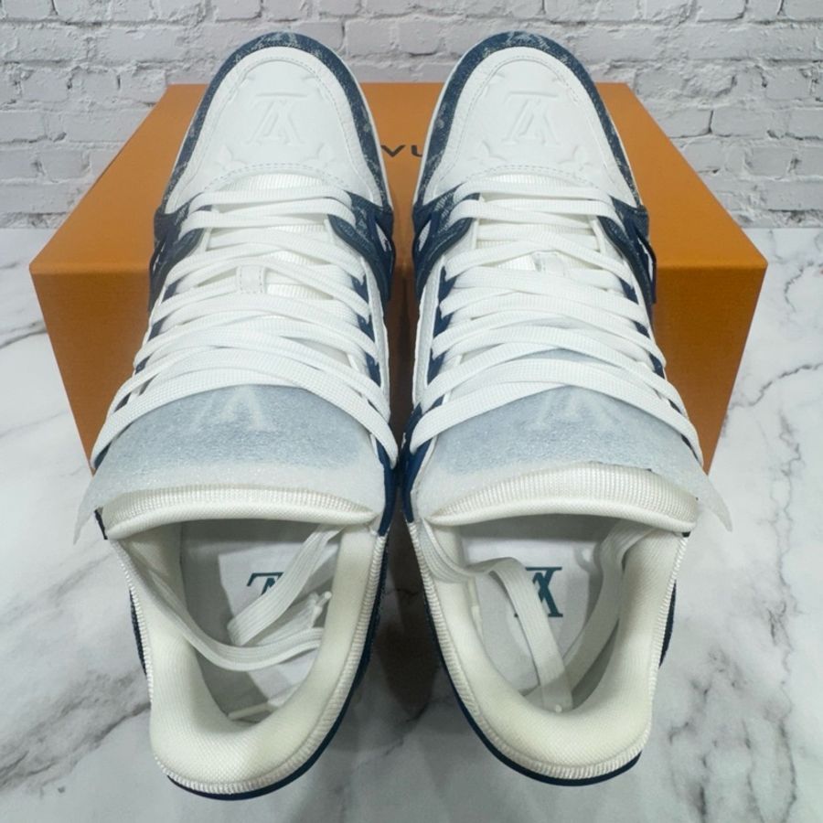 Louis Vuitton 路易威登Trainer 藍牛仔 運動鞋🈶台灣購證-13