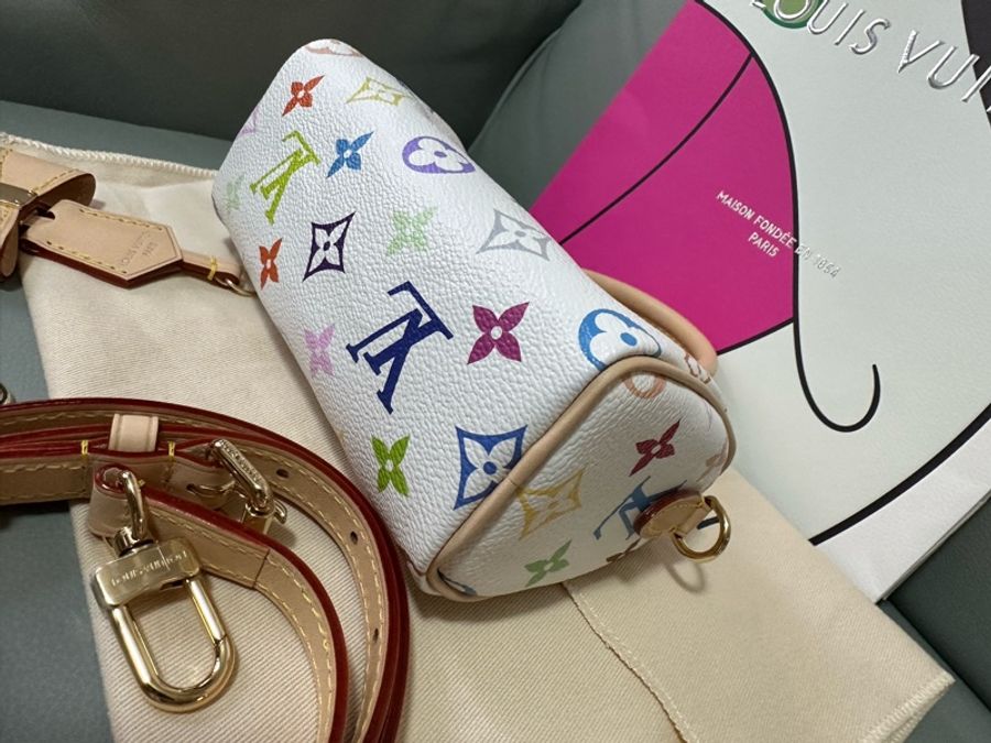 全新帶票現貨秒發 speedy nano白三彩 LV x Takashi-2