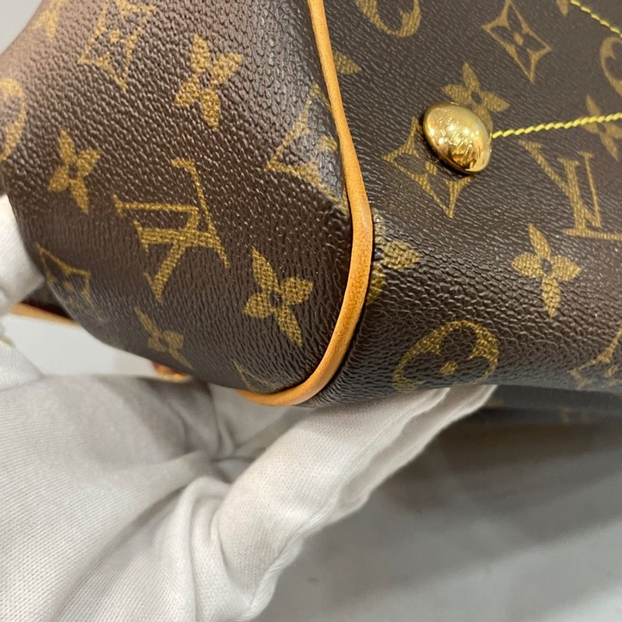 Louis Vuitton M40143原花抓皺手提包水餃包-6