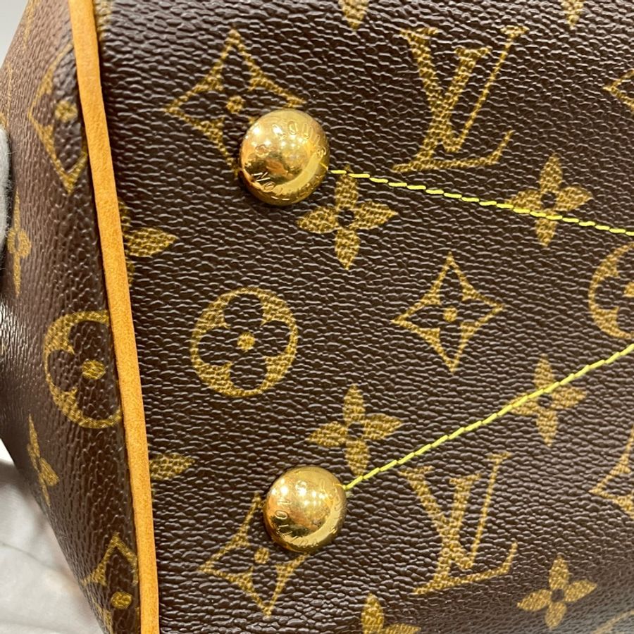 Louis Vuitton M40143原花抓皺手提包水餃包-11