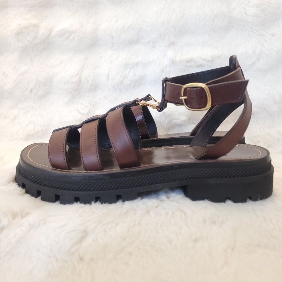 Celine 凱旋門 羅馬涼鞋 39-3