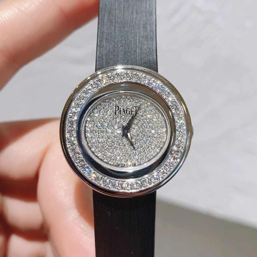 伯爵POSSESSION系列G0A36189白金滿鑽石英女表-0