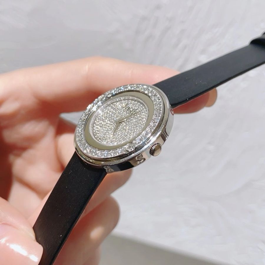 伯爵POSSESSION系列G0A36189白金滿鑽石英女表-2
