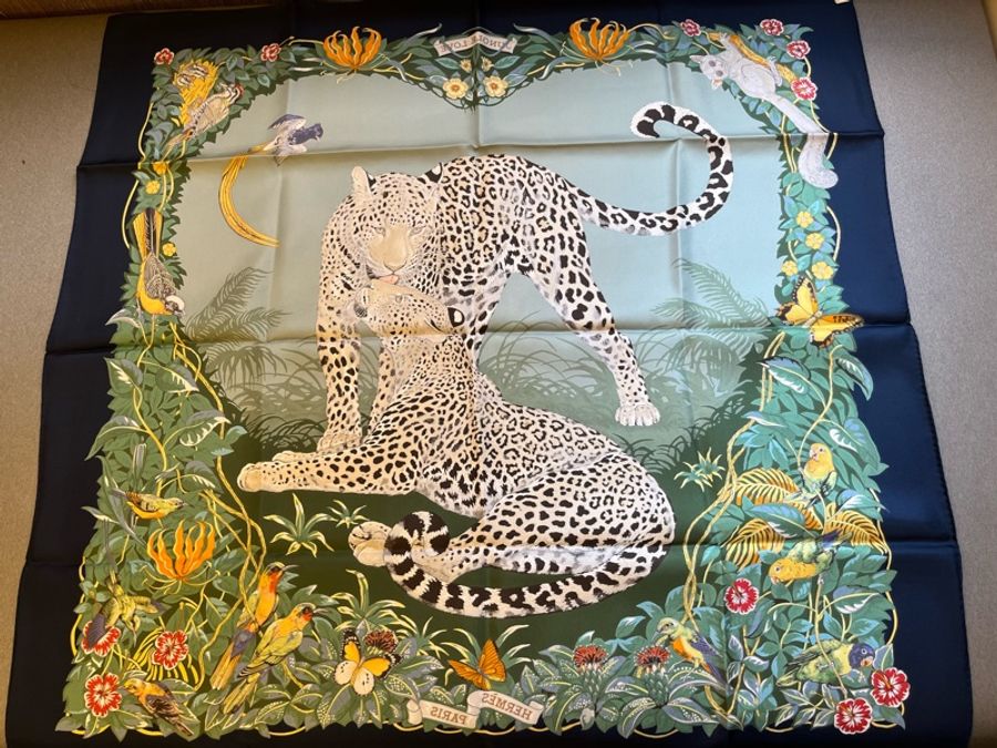Hermes Jungle Love 90*90絲巾-6