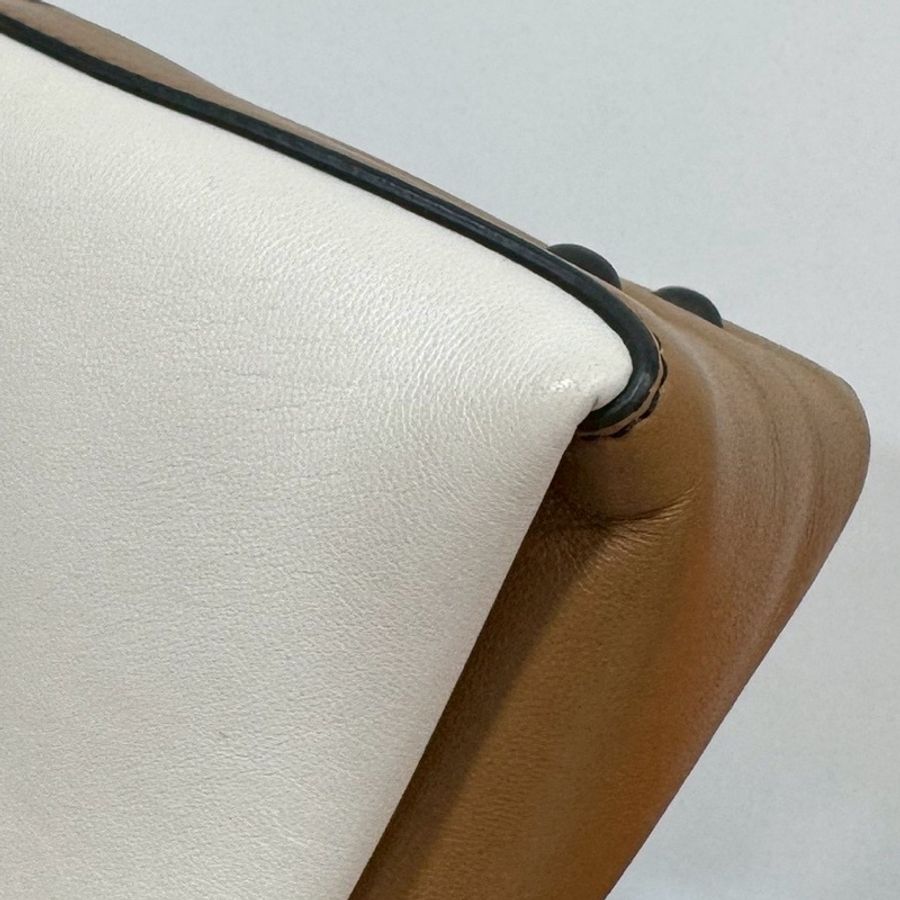 BOTTEGA VENETA BV MINI PIAZZA 米白 裸粉色 全皮 郵差包 手提包 肩背包 斜背包-39