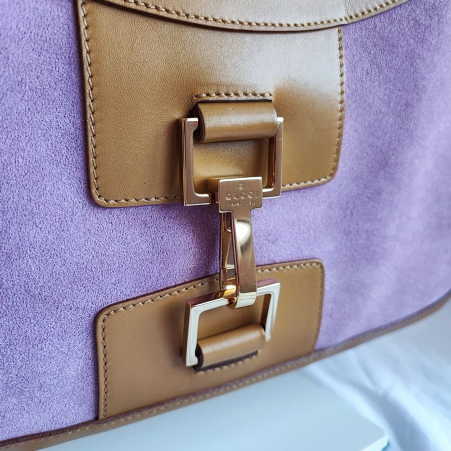GUCCI Jackie Shoulder Bag 麂皮 腋下包 肩背包-6