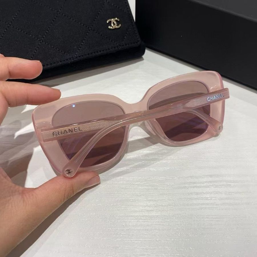 ✨Chanel CH5504 粉色貓眼太陽眼鏡 全新全配-4