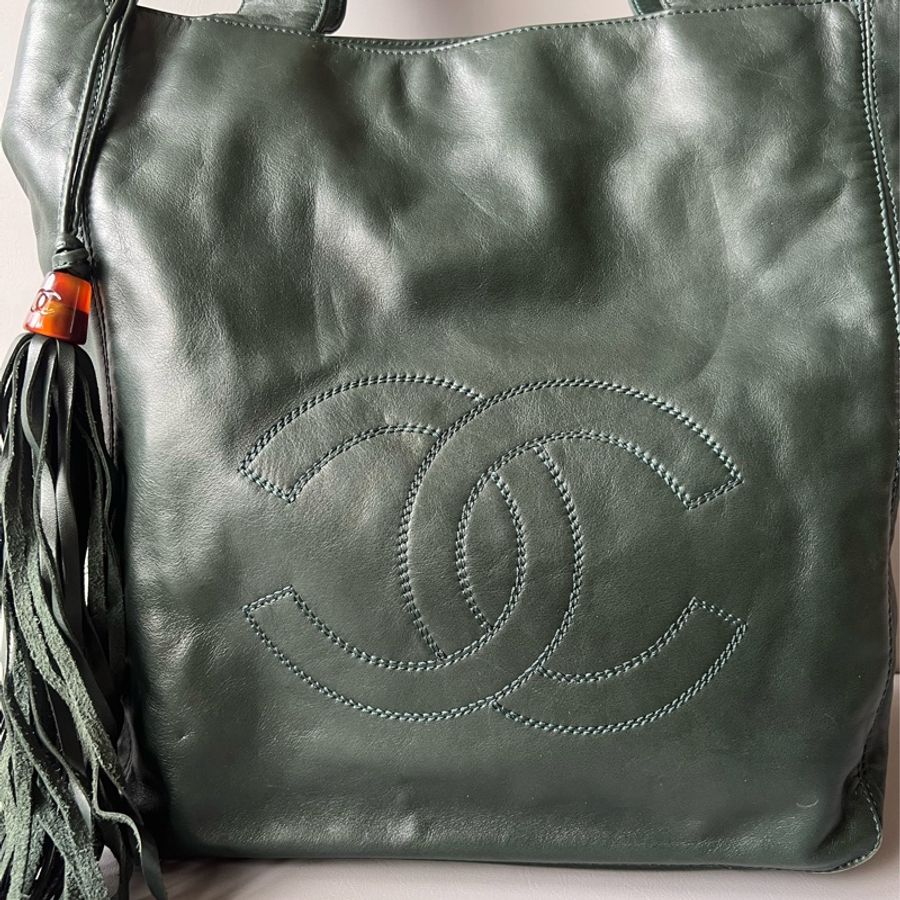 Vintage Chanel Tote Bag 中古香奈兒皮包 肩背包-14